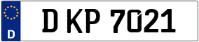 Truck License Plate